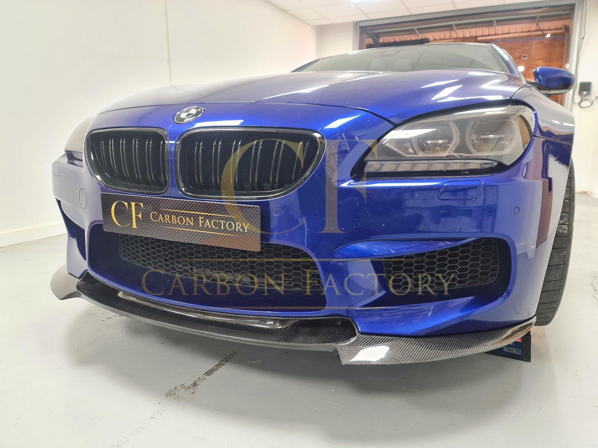 V Style Carbon Fibre Front Splitter for BMW F06 F12 F13 M6 11-18 - Carbon Factory