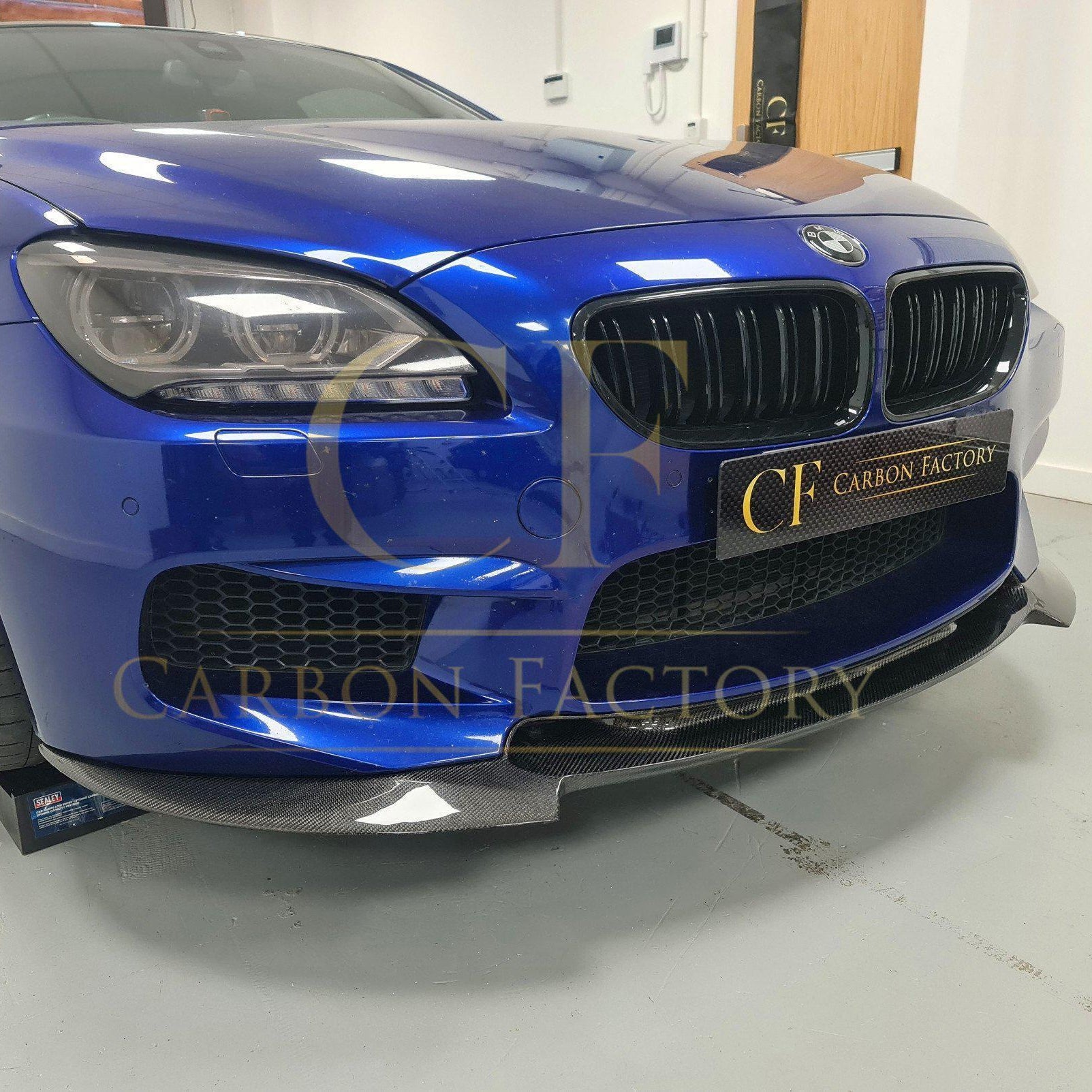 V Style Carbon Fibre Front Splitter for BMW F06 F12 F13 M6 11-18 - Carbon Factory