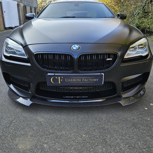 V Style Carbon Fibre Front Splitter for BMW F06 F12 F13 M6 11-18 - Carbon Factory