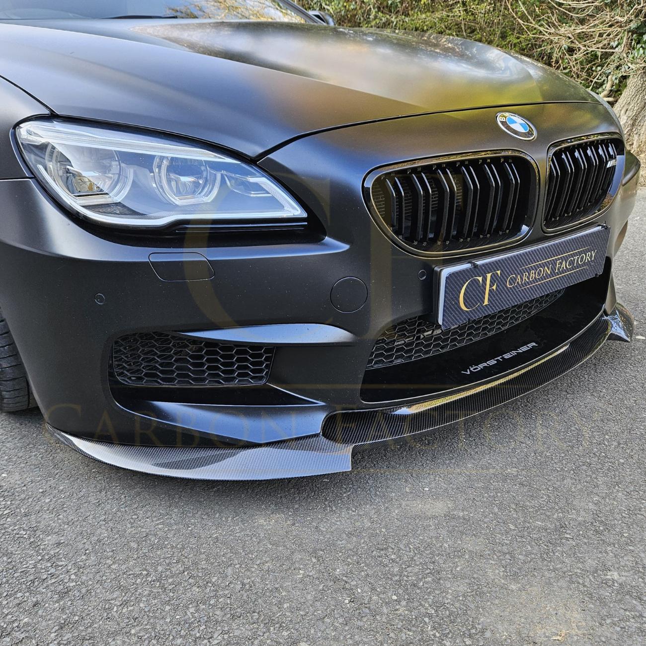 V Style Carbon Fibre Front Splitter for BMW F06 F12 F13 M6 11-18 - Carbon Factory