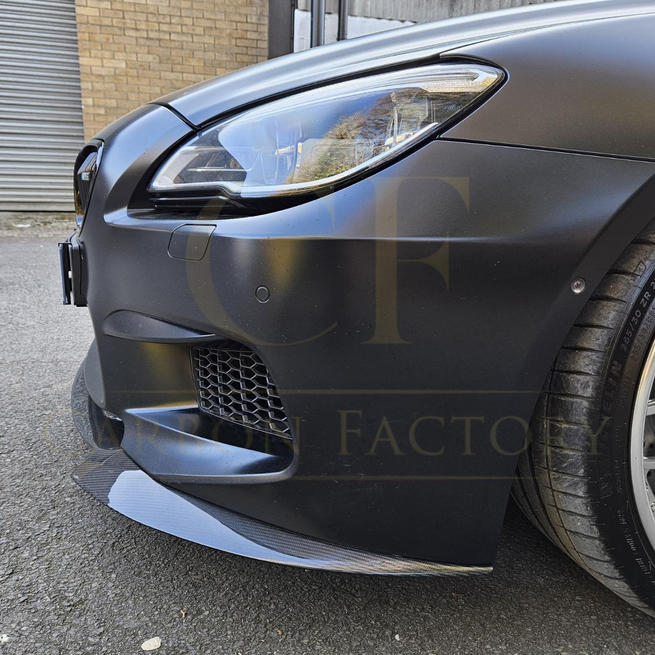 V Style Carbon Fibre Front Splitter for BMW F06 F12 F13 M6 11-18 - Carbon Factory