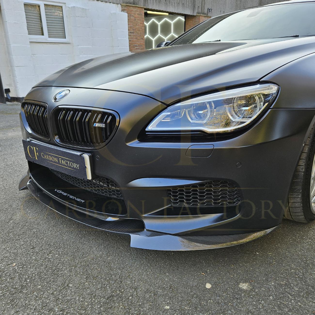 V Style Carbon Fibre Front Splitter for BMW F06 F12 F13 M6 11-18 - Carbon Factory