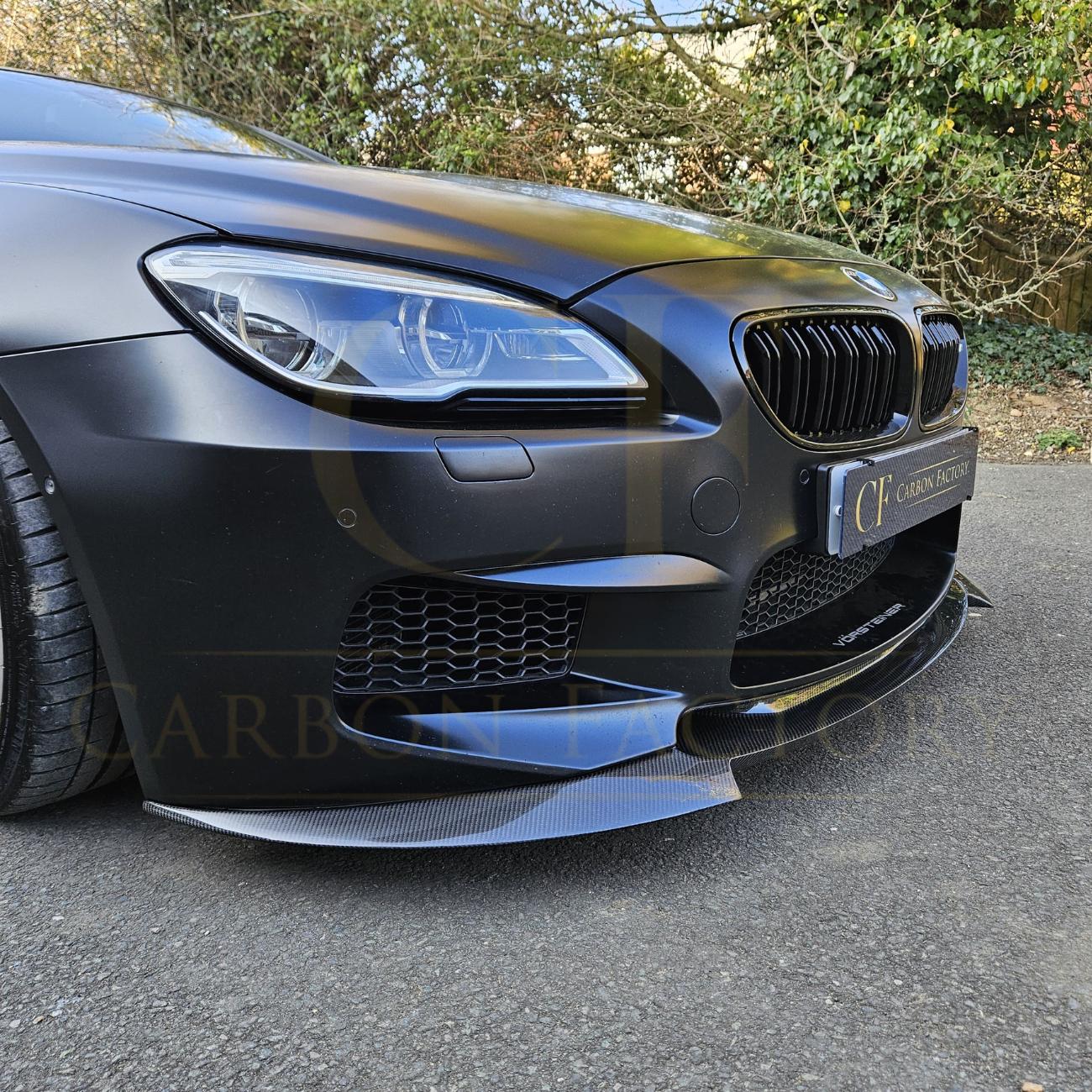 V Style Carbon Fibre Front Splitter for BMW F06 F12 F13 M6 11-18 - Carbon Factory