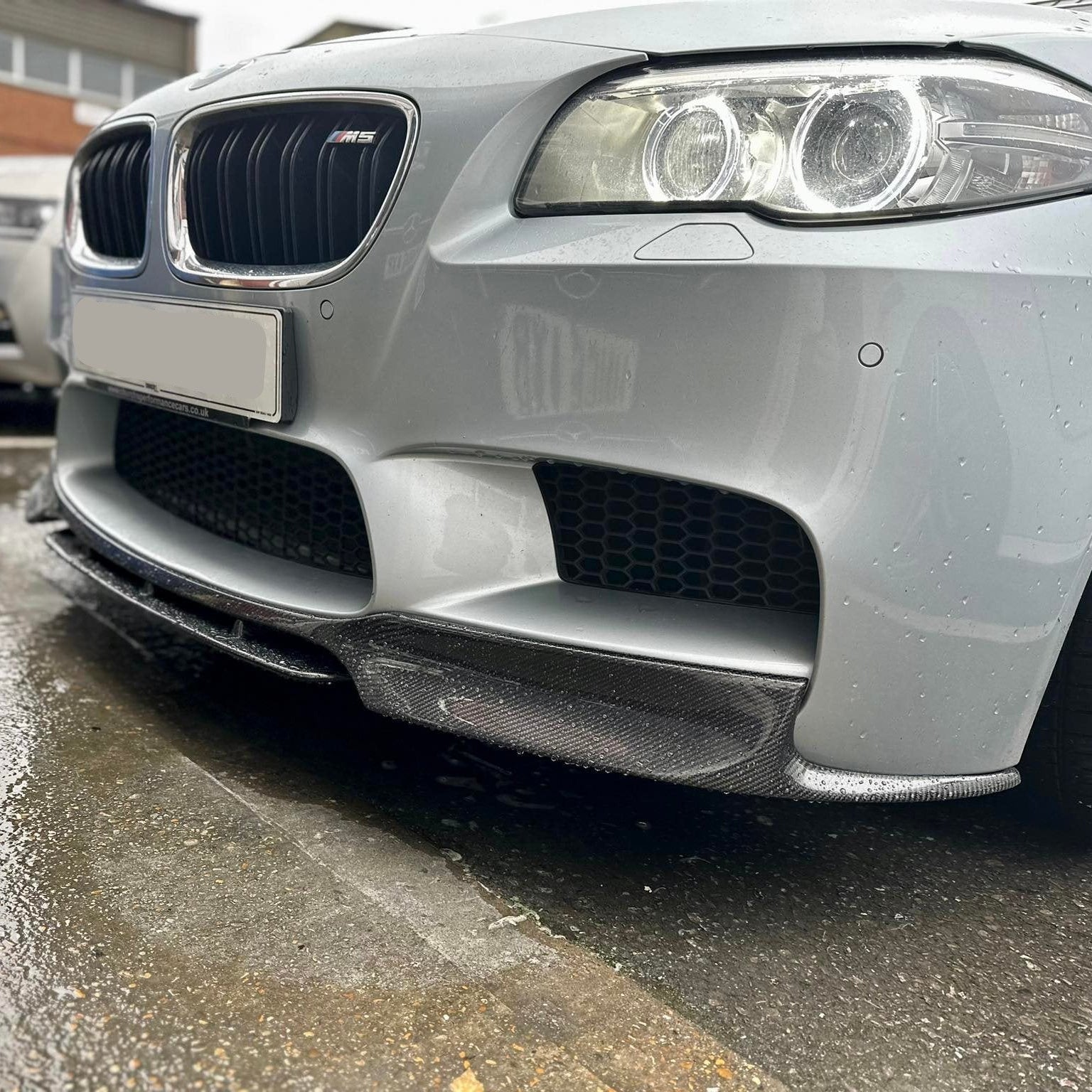 V Style Carbon Fibre Front Splitter for BMW F10 M5 10-16 - Carbon Factory
