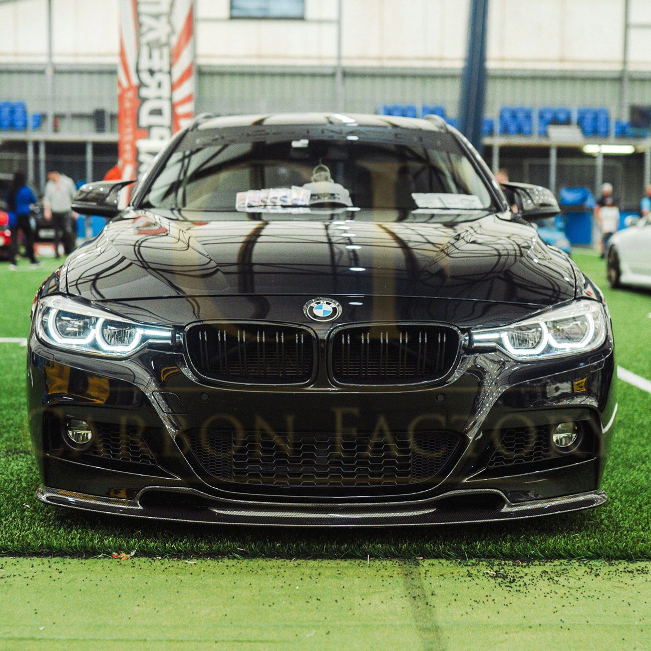 V Style Carbon Fibre Front Splitter for BMW F30 F31 3 Series M Sport 12-19 - Carbon Factory