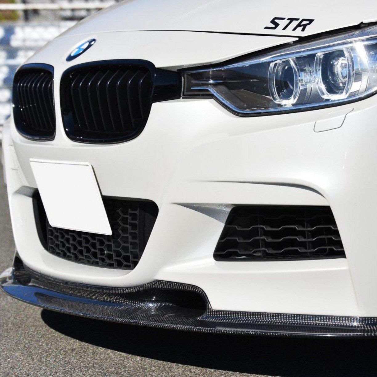 V Style Carbon Fibre Front Splitter for BMW F30 F31 3 Series M Sport 12-19 - Carbon Factory