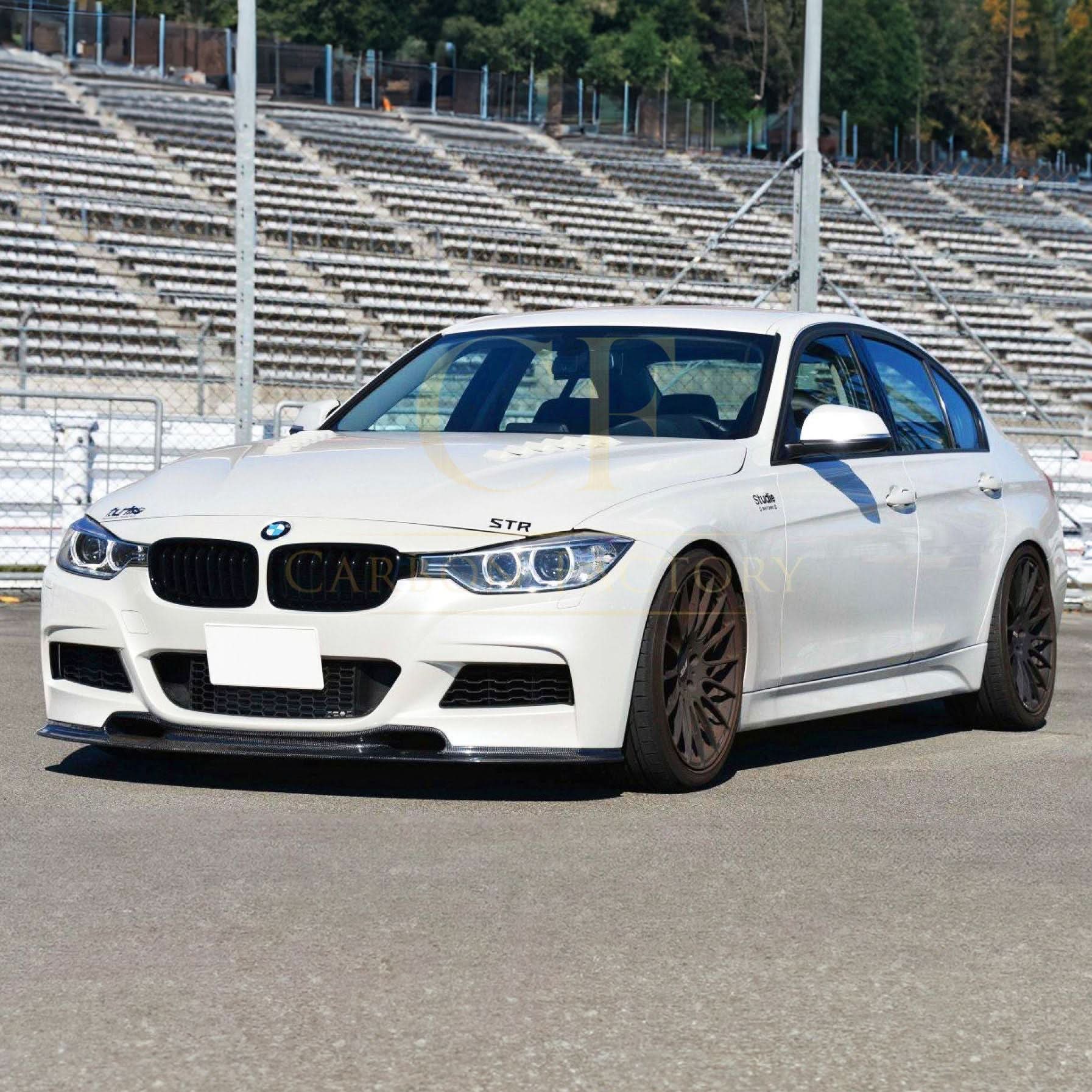 V Style Carbon Fibre Front Splitter for BMW F30 F31 3 Series M Sport 12-19 - Carbon Factory