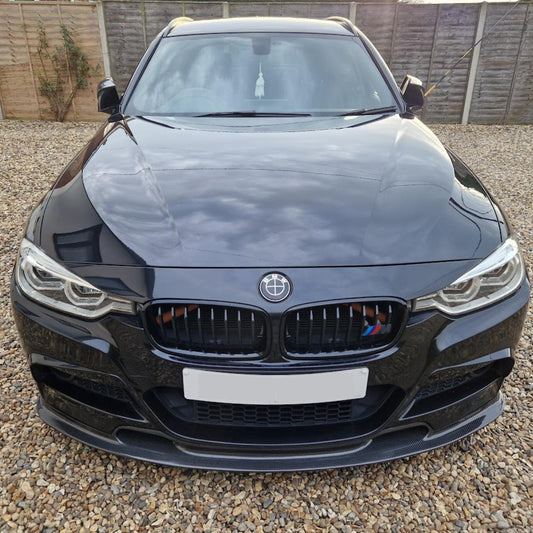V Style Carbon Fibre Front Splitter for BMW F30 F31 3 Series M Sport 12-19 - Carbon Factory