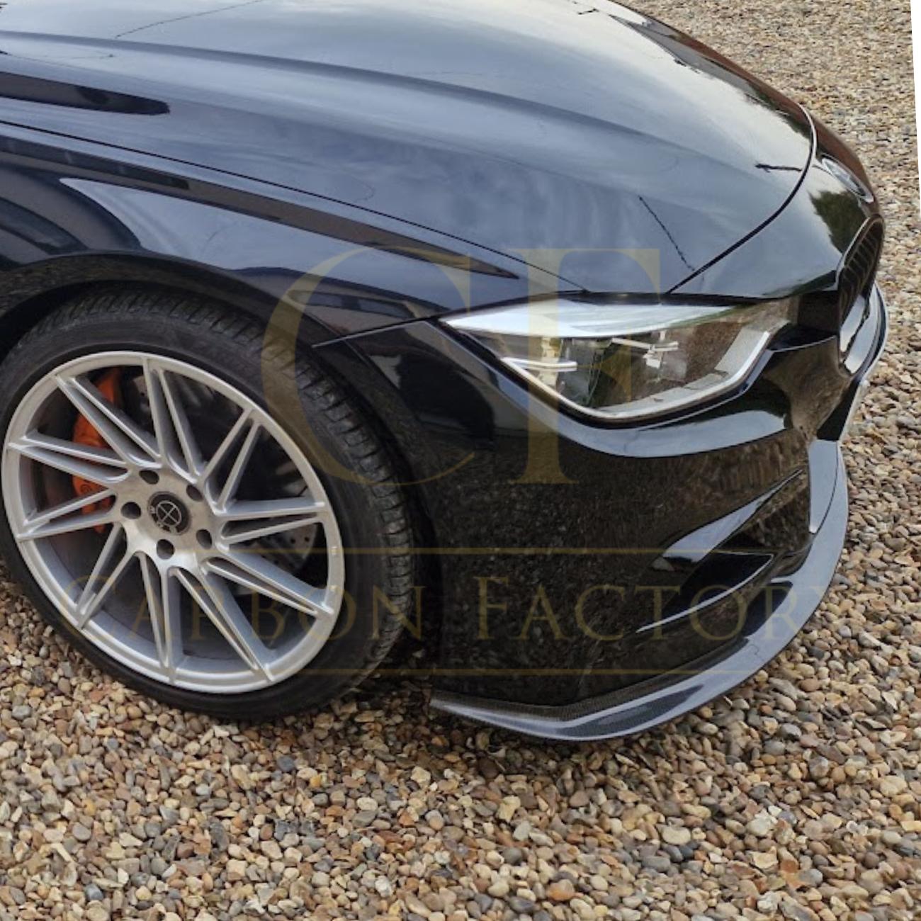 V Style Carbon Fibre Front Splitter for BMW F30 F31 3 Series M Sport 12-19 - Carbon Factory