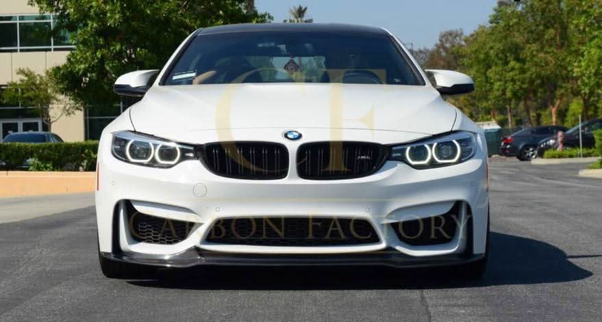 V Style Carbon Fibre Front Splitter for BMW F80 M3 F82 F83 M4 14-20 - Carbon Factory
