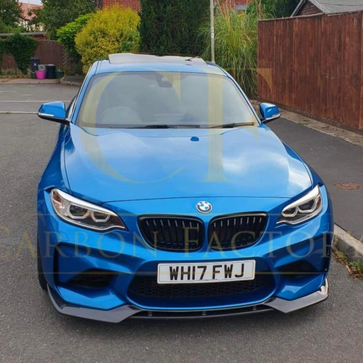 V Style Carbon Fibre Front Splitter for BMW F87 M2 OG 16-18 - Carbon Factory
