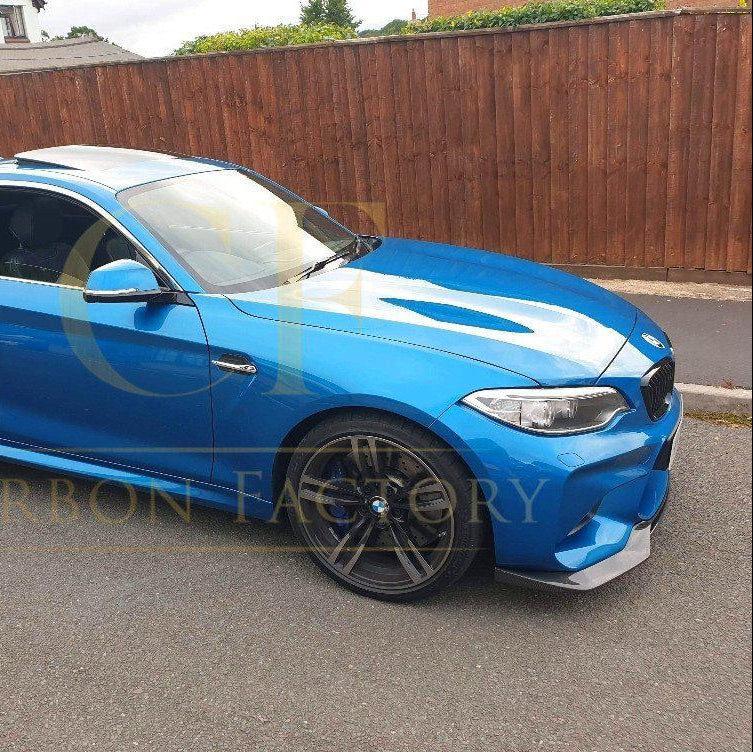 V Style Carbon Fibre Front Splitter for BMW F87 M2 OG 16-18 - Carbon Factory