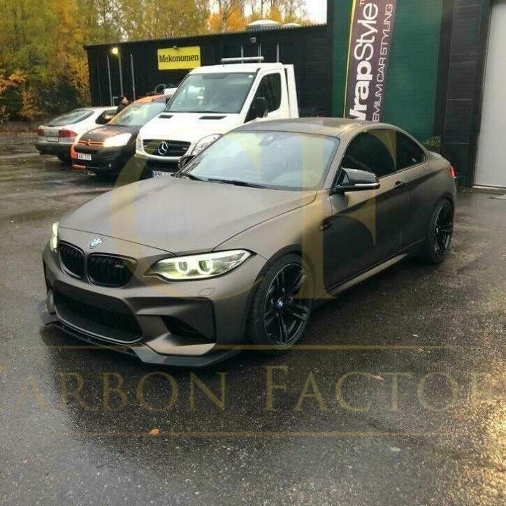 V Style Carbon Fibre Front Splitter for BMW F87 M2 OG 16-18 - Carbon Factory