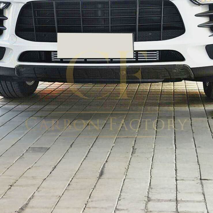 V Style Carbon Fibre Front Splitter for Porsche Macan 14-17 - Carbon Factory