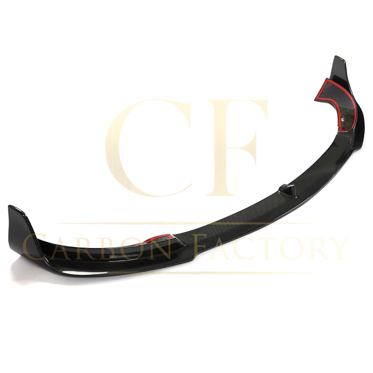 V Style Carbon Fibre Front Splitter for Tesla Model Y 19-23 - Carbon Factory