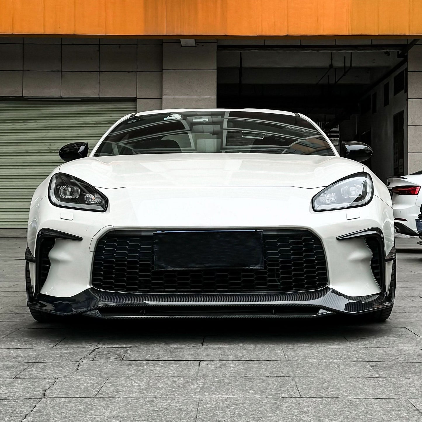 V Style Carbon Fibre Front Splitter for Toyota GR86 22-Present - Carbon Factory