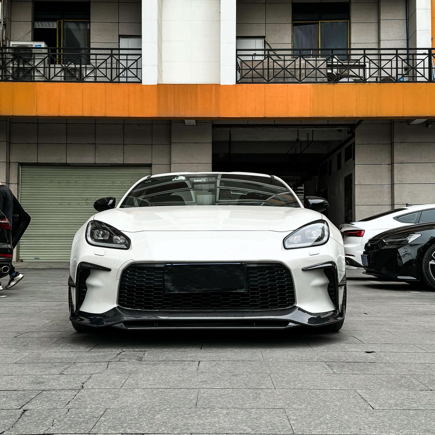 V Style Carbon Fibre Front Splitter for Toyota GR86 22-Present - Carbon Factory