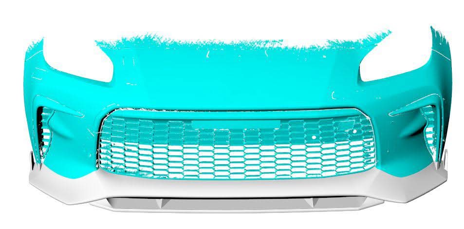 V Style Carbon Fibre Front Splitter for Toyota GR86 22-Present - Carbon Factory