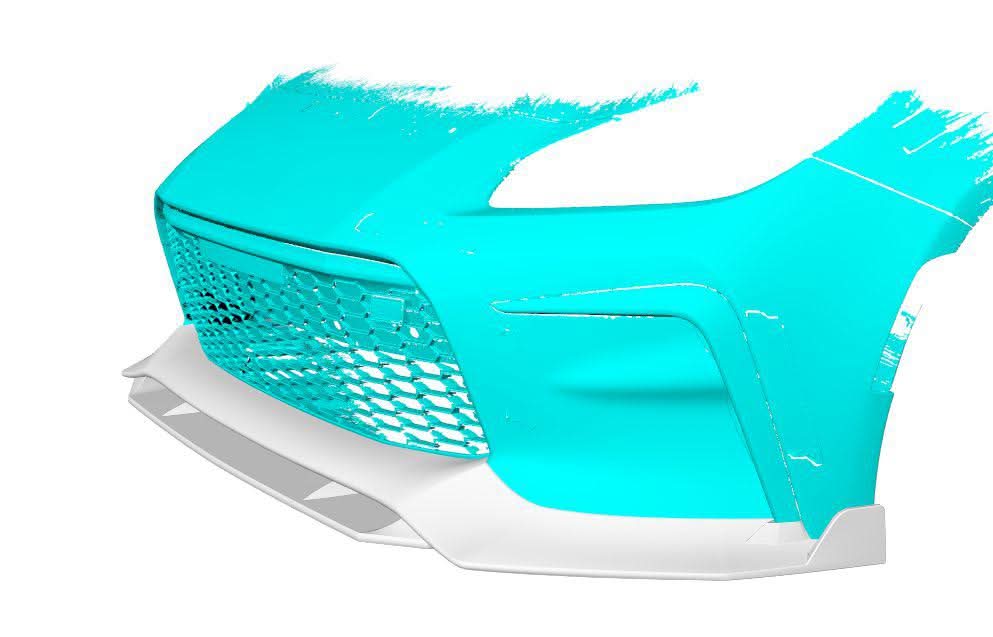 V Style Carbon Fibre Front Splitter for Toyota GR86 22-Present - Carbon Factory