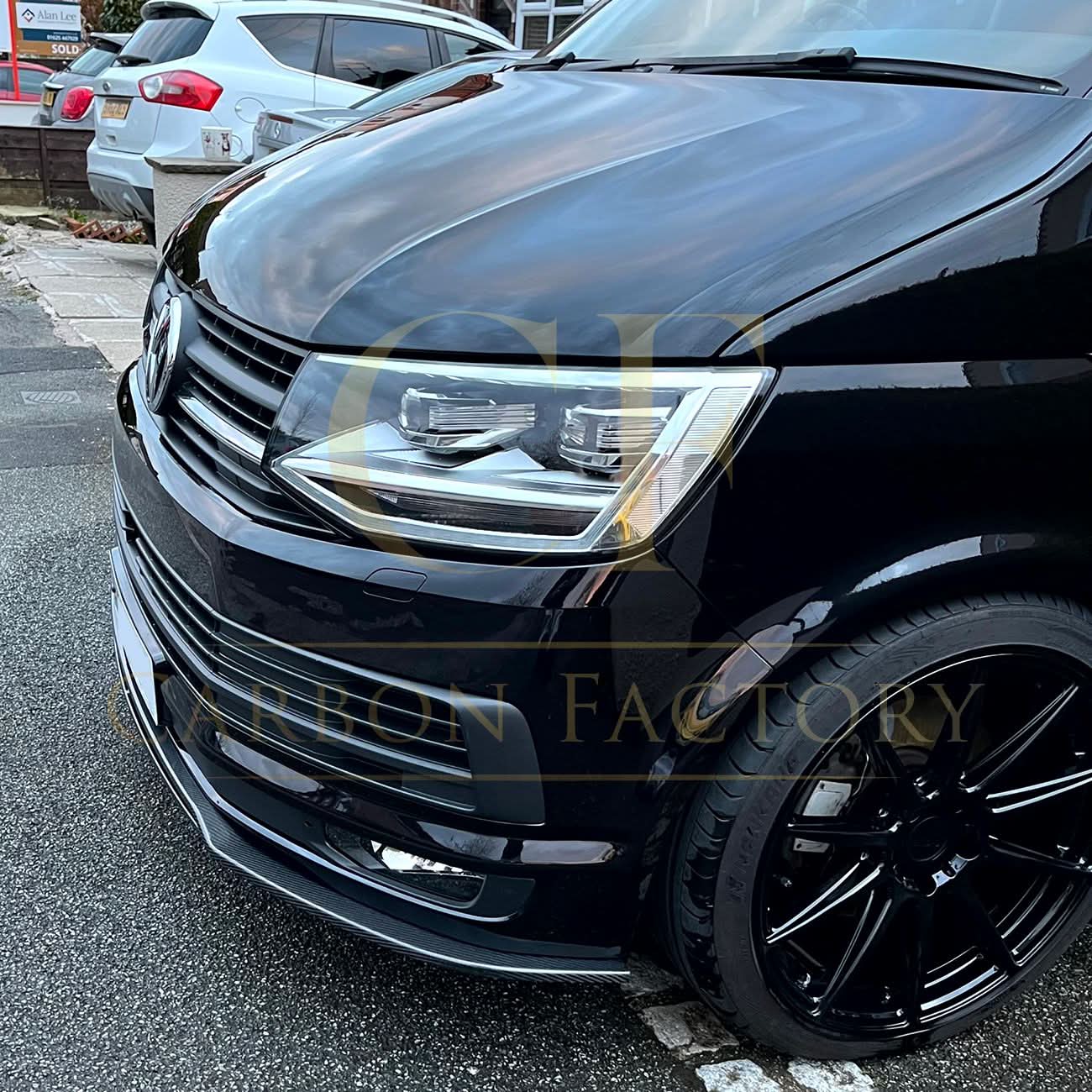 V Style Carbon Fibre Front Splitter for VW T6 Multivan 15-20 - Carbon Factory