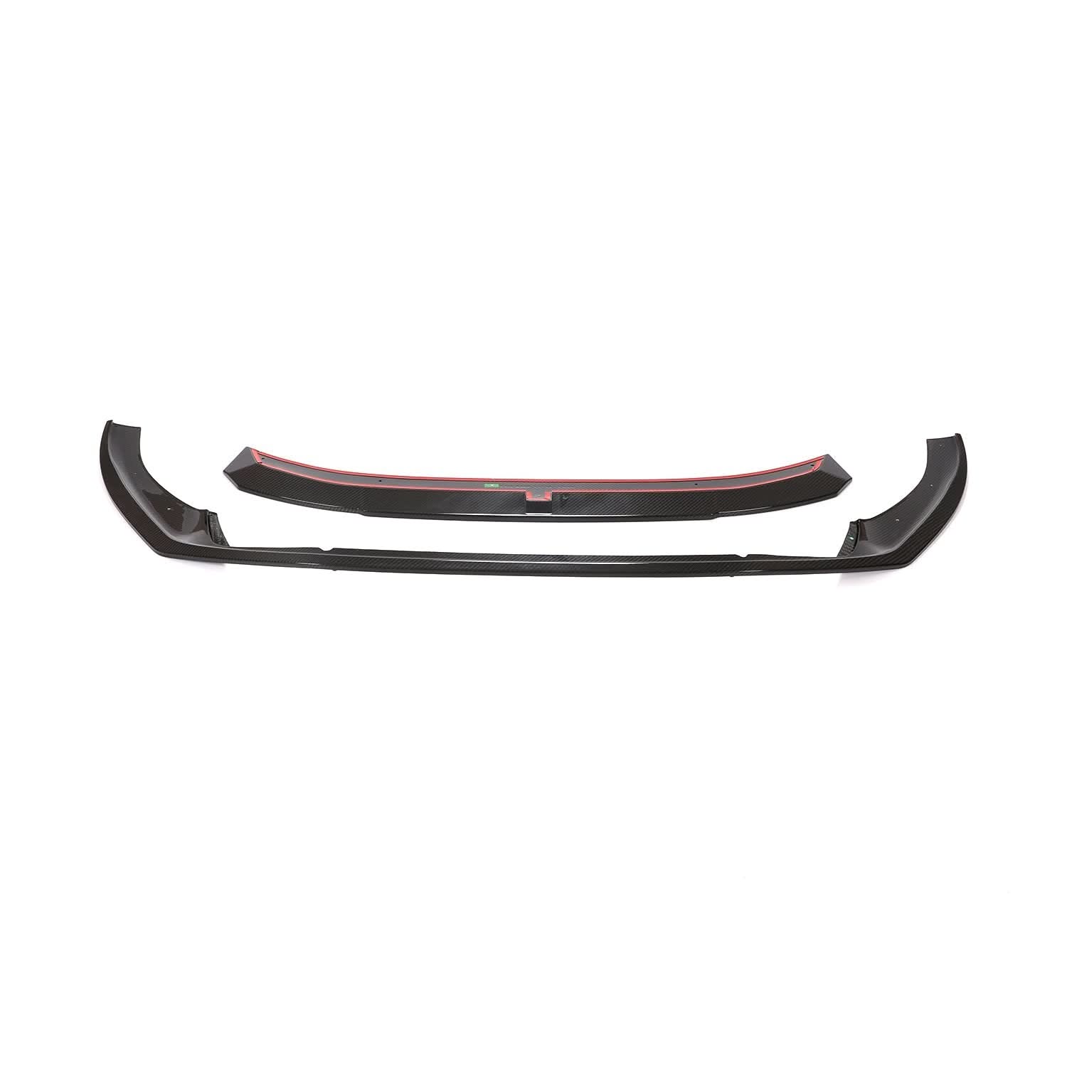 V Style Pre-Preg Carbon Fibre Front Splitter for Audi B9.5 A5 S Line & S5 20-22 - Carbon Factory