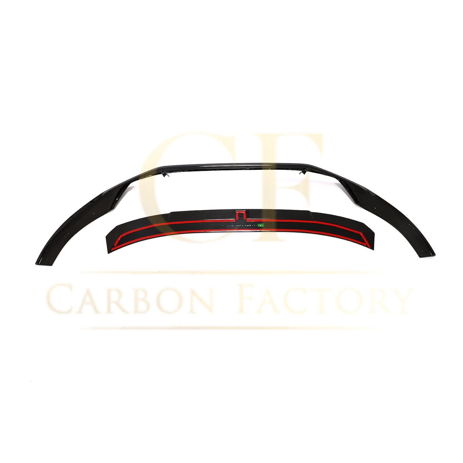 V Style Pre-Preg Carbon Fibre Front Splitter for Audi B9.5 A5 S Line & S5 20-22 - Carbon Factory