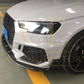 V Style Pre-Preg Carbon Fibre Front Splitter for Audi B9 RS4 18-20 - Carbon Factory