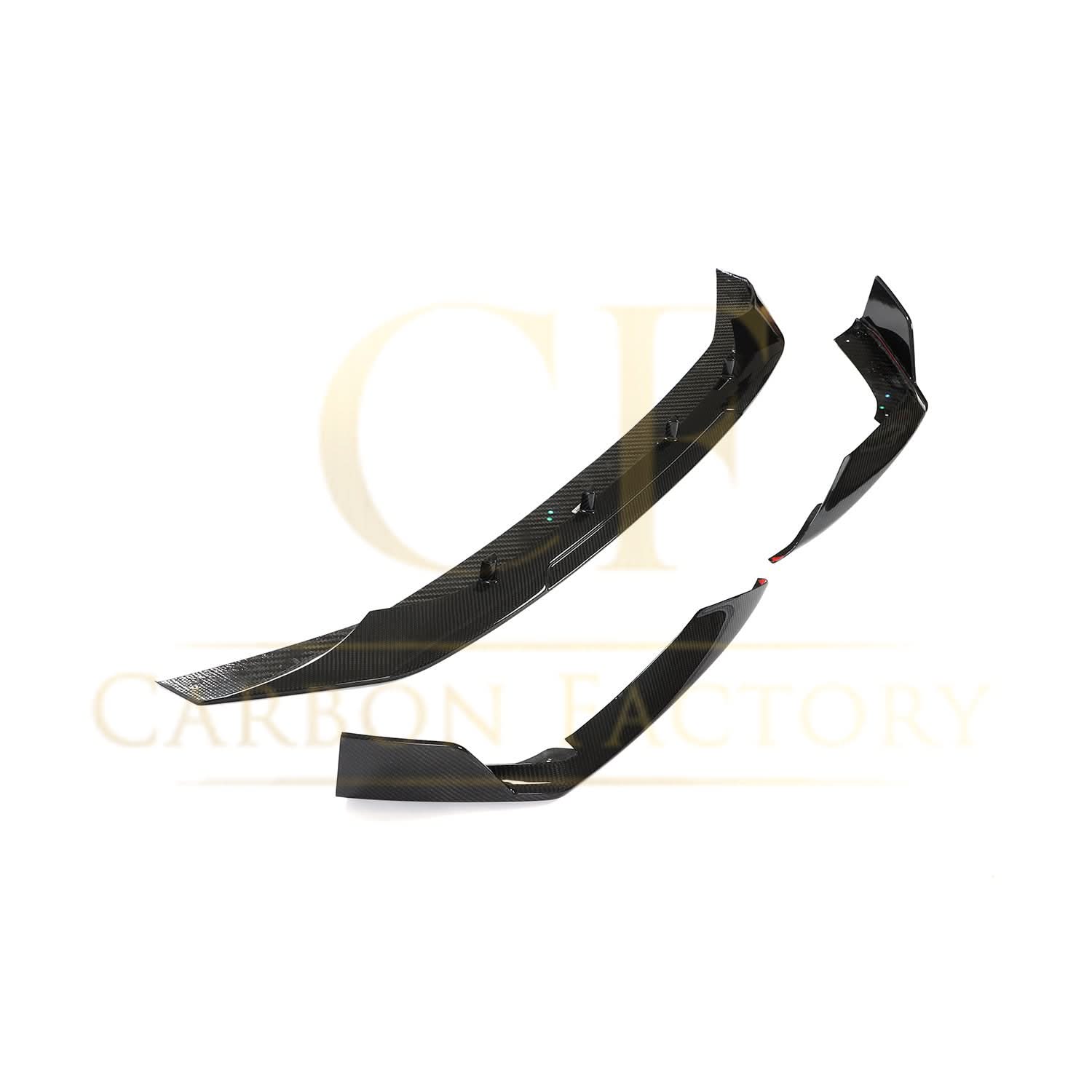 V Style Pre-Preg Carbon Fibre Front Splitter for Audi C8 RS6 19-22 - Carbon Factory