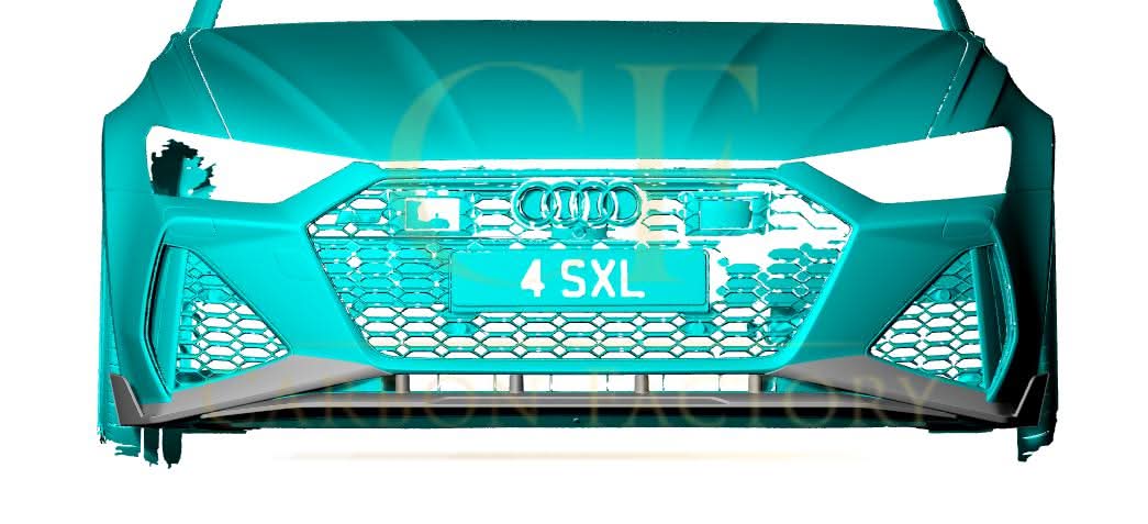 V Style Pre-Preg Carbon Fibre Front Splitter for Audi C8 RS6 19-22 - Carbon Factory