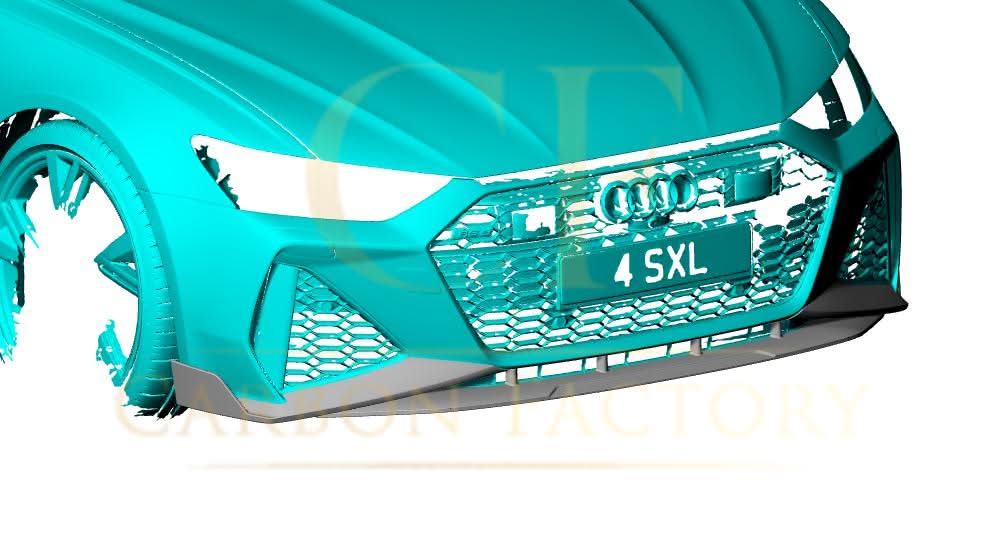 V Style Pre-Preg Carbon Fibre Front Splitter for Audi C8 RS6 19-22 - Carbon Factory