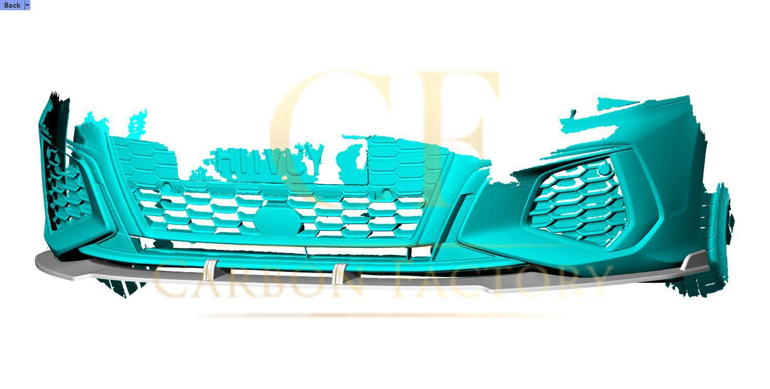 V Style Pre-Preg Carbon Fibre Front Splitter for Audi S3 Saloon 21-Present - Carbon Factory