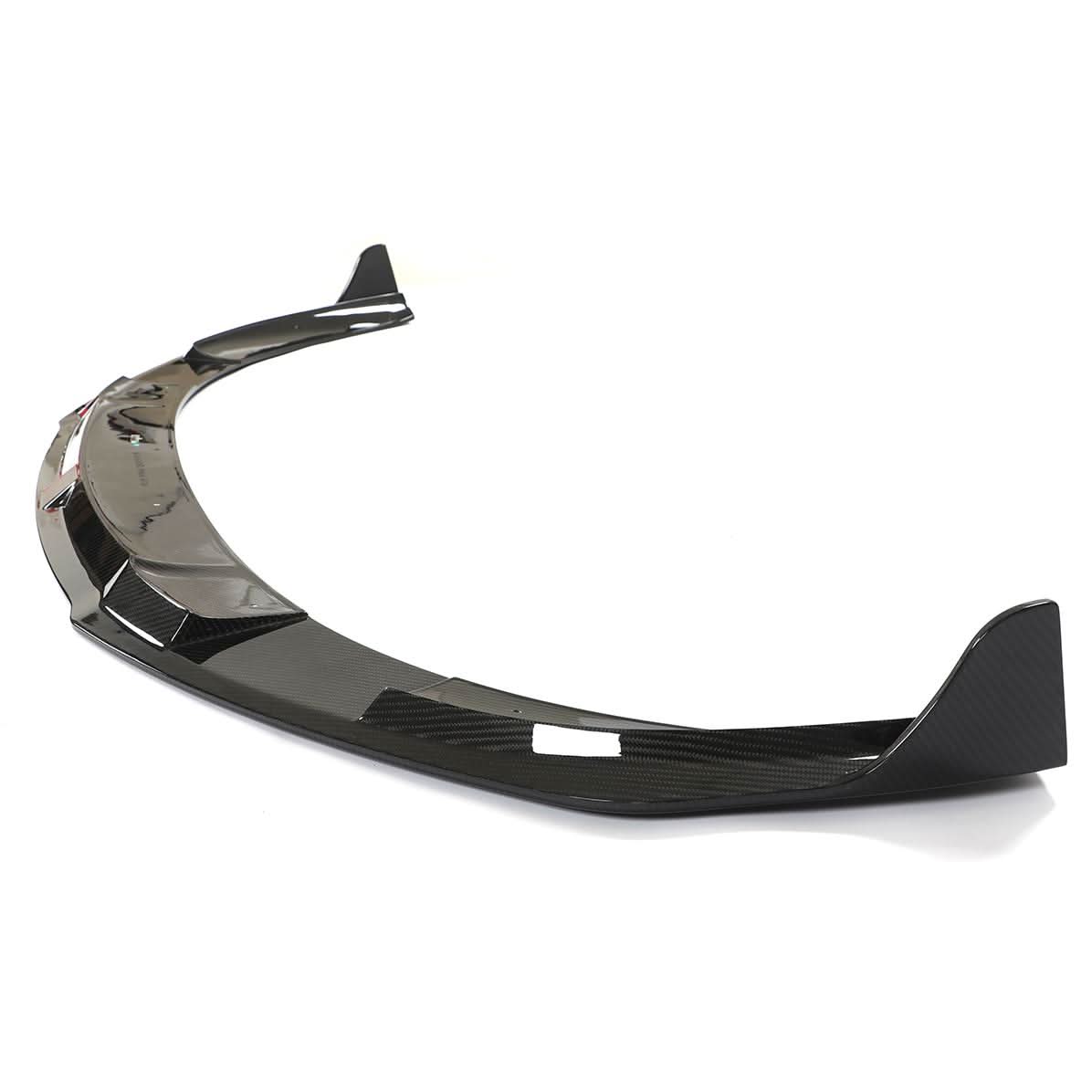 V Style Pre-Preg Carbon Fibre Front Splitter for Porsche Taycan Turbo 4 Door 19-21 - Carbon Factory