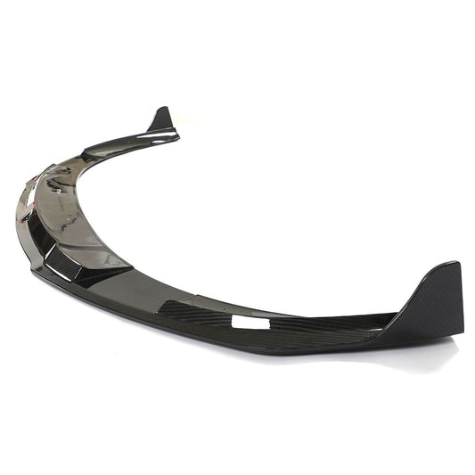 V Style Pre-Preg Carbon Fibre Front Splitter for Porsche Taycan Turbo 4 Door 19-21 - Carbon Factory