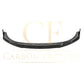 V Style Pre-Preg Carbon Fibre Front Splitter for Porsche Taycan Turbo 4 Door 19-21 - Carbon Factory