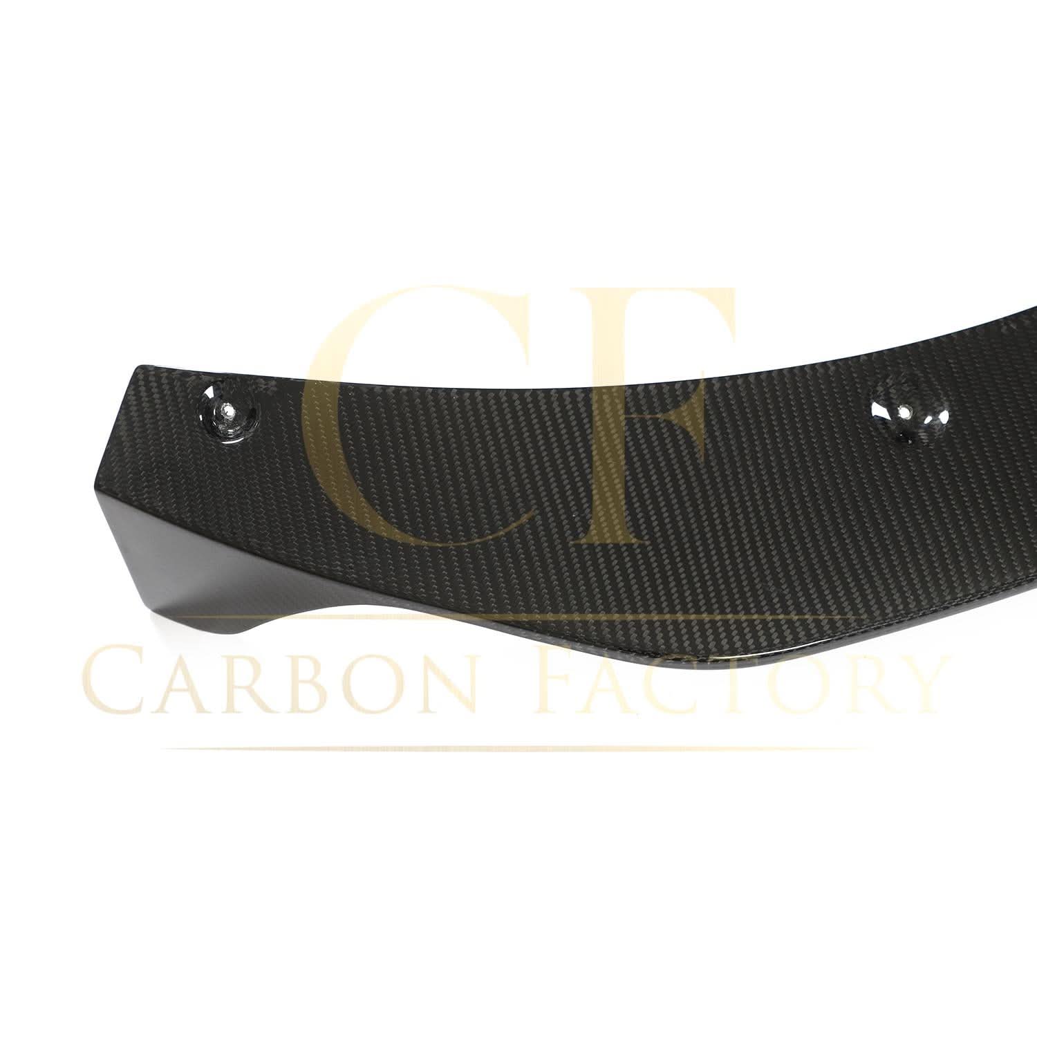 V Style Pre-Preg Carbon Fibre Front Splitter for Porsche Taycan Turbo 4 Door 19-21 - Carbon Factory