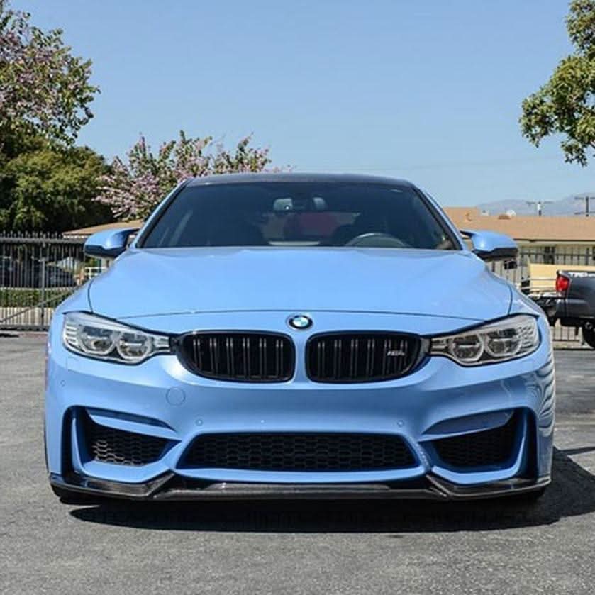 VR Style Carbon Fibre Front Splitter for BMW F80 M3 F82 F83 M4 14-20 - Carbon Factory