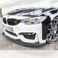 VR Style Carbon Fibre Front Splitter for BMW F80 M3 F82 F83 M4 14-20 - Carbon Factory