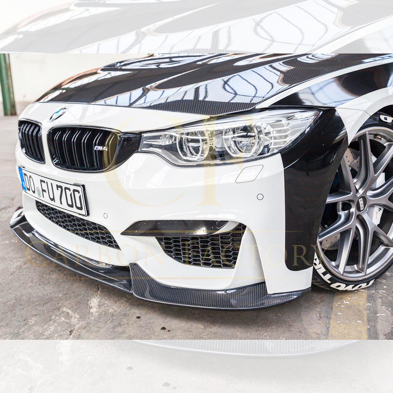 VR Style Carbon Fibre Front Splitter for BMW F80 M3 F82 F83 M4 14-20 - Carbon Factory