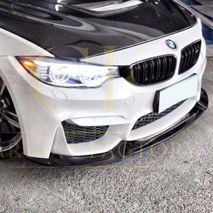 VR Style Carbon Fibre Front Splitter for BMW F80 M3 F82 F83 M4 14-20 - Carbon Factory