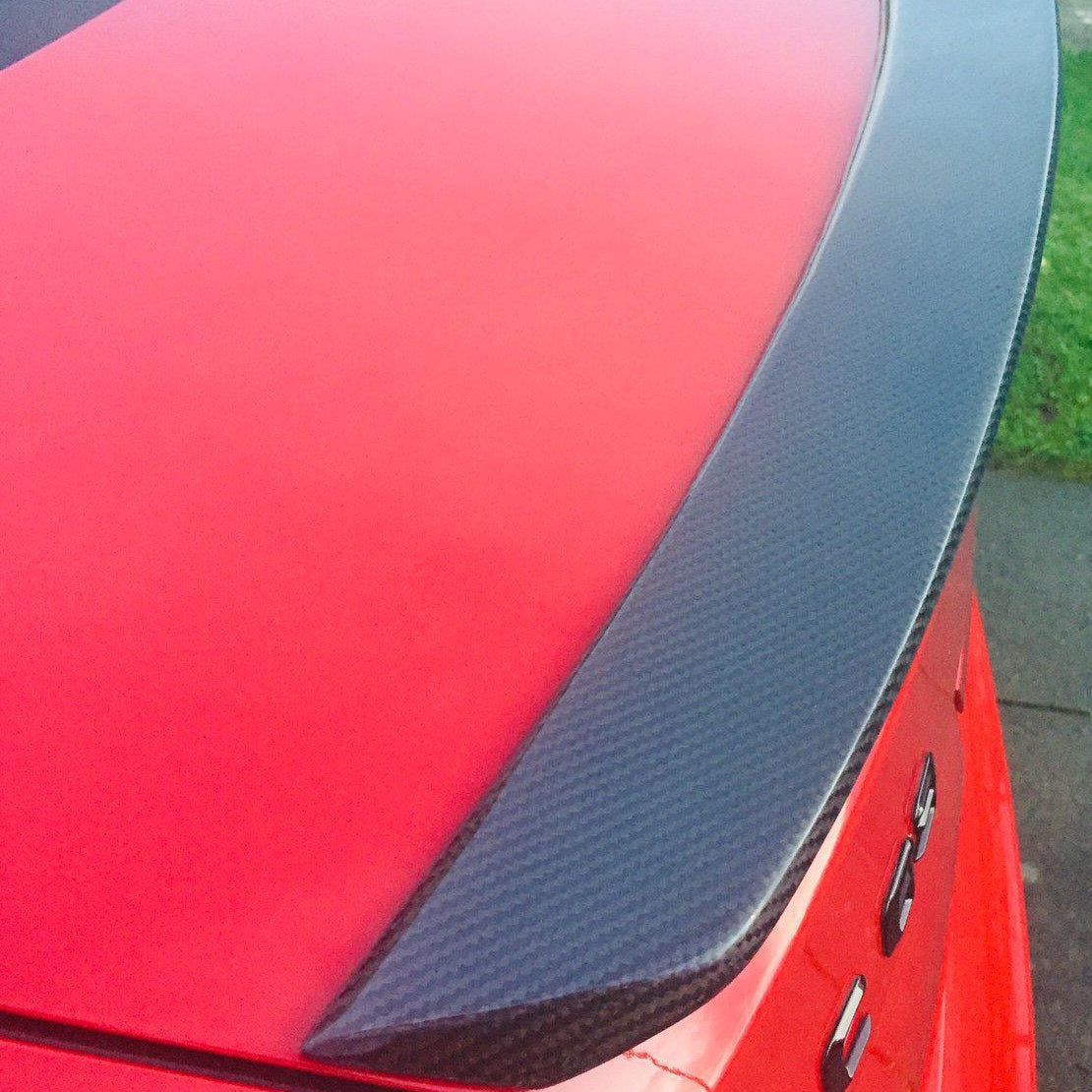 AMG Style Carbon Fibre Boot Spoiler for Mercedes Benz W204 C Class Saloon 07-14 - Carbon Factory