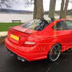 AMG Style Carbon Fibre Boot Spoiler for Mercedes Benz W204 C Class Saloon 07-14 - Carbon Factory