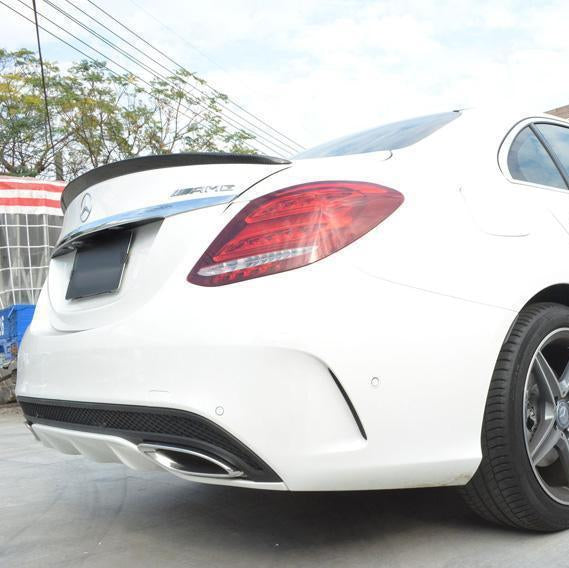 AMG Style Carbon Fibre Boot Spoiler for Mercedes Benz W205 C Class 15- Carbon Factory AMG Style Carbon Fibre Boot Spoiler for Mercedes Benz W205 C Class 15- Carbon Factory