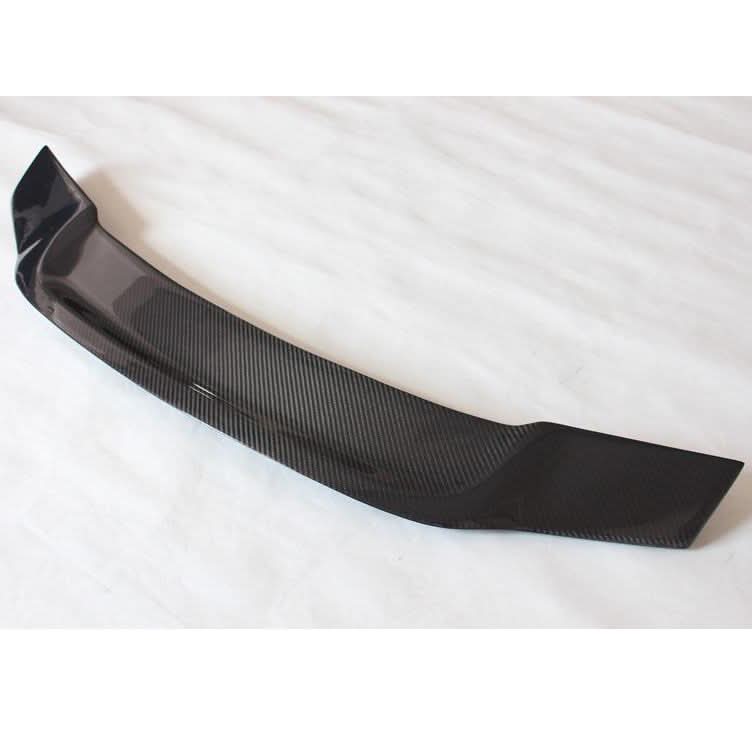 REN Style carbon fiber boot spoiler for Mercedes-Benz W204 C-Class saloon, 2007-2014, showing sleek, aerodynamic design on the car trunk.