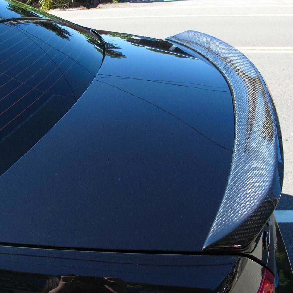 V Style Carbon Fibre Boot Spoiler for Mercedes Benz W204 C Class 07-14 - Carbon Factory