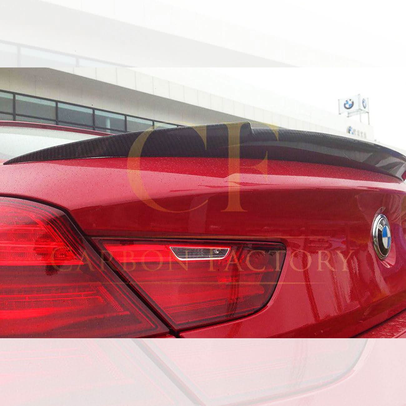 V Style Carbon Fibre Boot Spoiler for BMW 6 Series F06 F12 F13 inc M6 11-18 - Carbon Factory