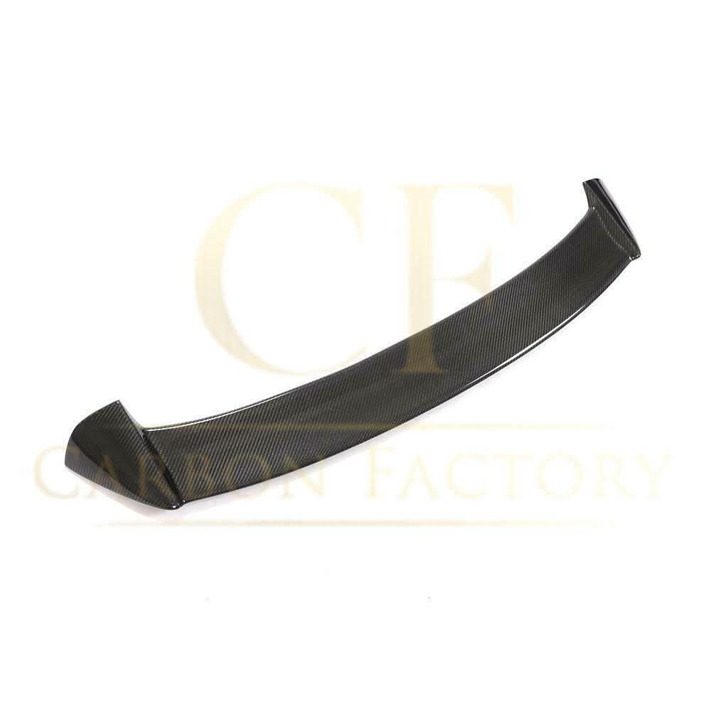 3D style carbon fibre roof spoiler for BMW 1 Series F20 F21 2011-2019, showcasing sleek, textured carbon fibre finish on the vehicle roof.