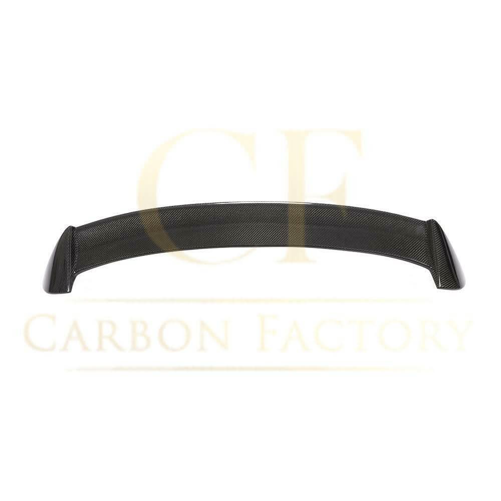 3D style carbon fibre roof spoiler for BMW 1 Series F20 F21, showcasing sleek, lightweight aerodynamic design.
