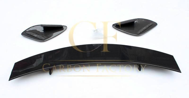 AMG-style carbon fiber roof spoiler for Mercedes-Benz W176 A-Class 2013-2018, sleek aerodynamic vehicle accessory.