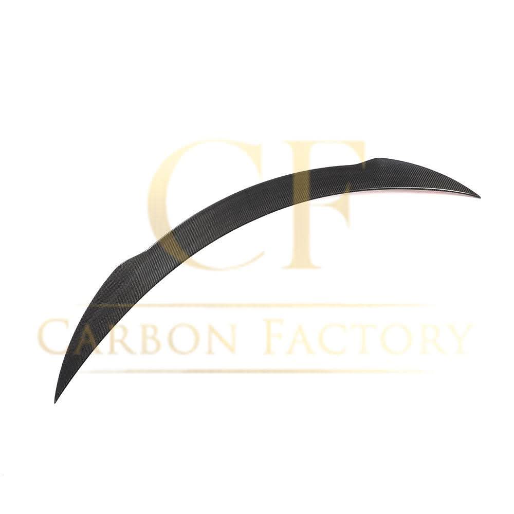 Carbon fibre boot spoiler for Mercedes Benz A205 C-Class Convertible 2015-2021, AMG style, enhancing sporty appearance and aerodynamics.