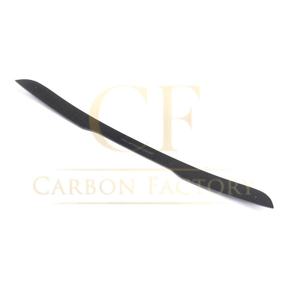 Carbon fibre roof spoiler for Mercedes Benz W222 S-Class Saloon 14-20, AMG style, enhances aerodynamics and sporty look.
